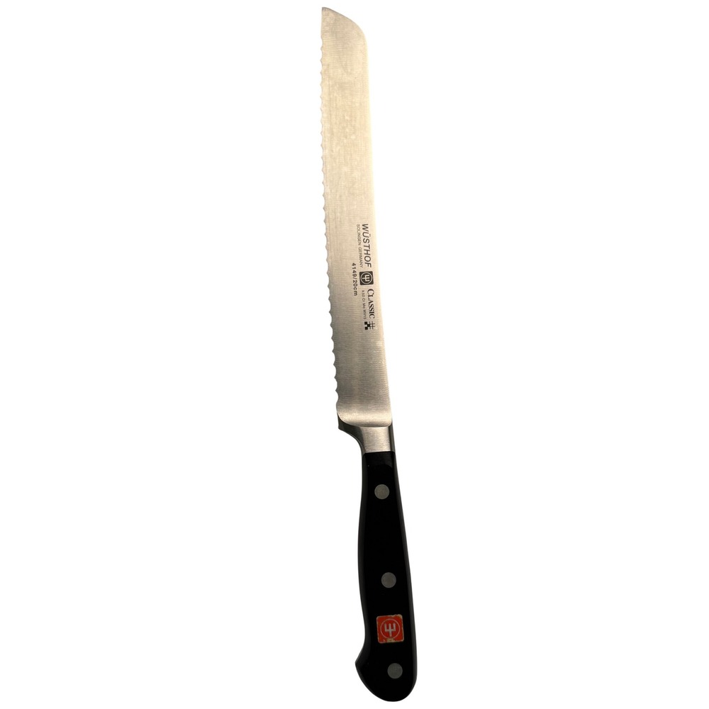 Wusthof Classic 8 inch Serrated Bread Knife 4149/20cm Solingen Germany Silver